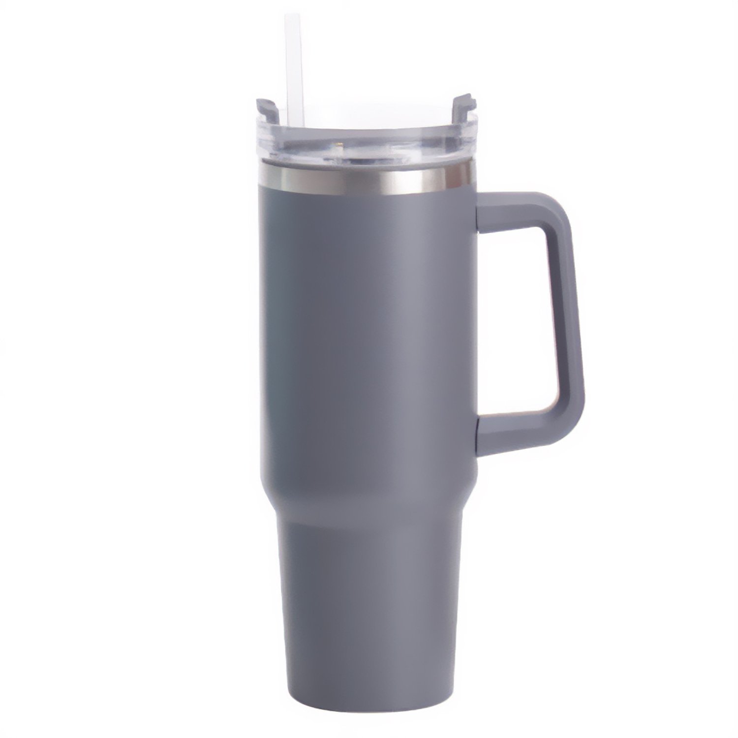 EH Excellent Houseware - Grote thermosbeker van roestvrij staal, 1,2 l - donkergrijs