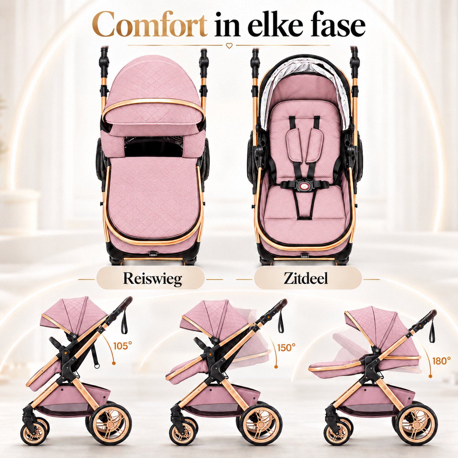 Lunola Lunola Elin 3-in-1 Kinderwagen - afbeelding 2
