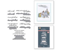 Spellbinders BetterPress Plate & Snijmal - Pooh Verjaardag - 2 st.