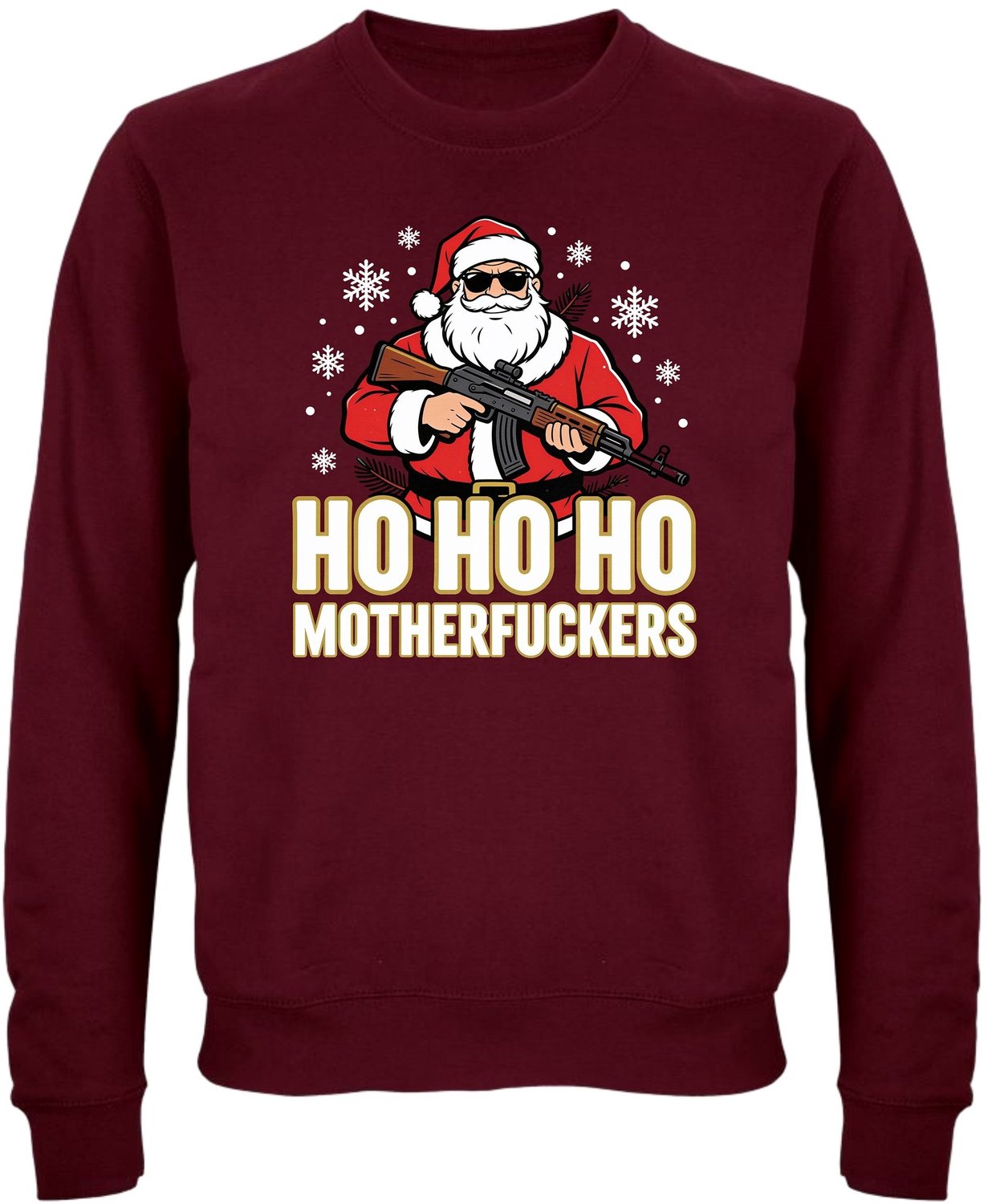 Ho Ho Ho Kersttrui - Dames Heren - Stoere Kerstman - Unisex - Kerst Cadeau - Grappig - Foute Kersttrui - Maat M