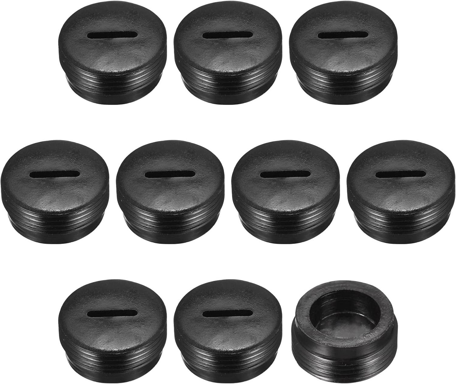 Carbonborstelhuls 18mm AD/8mm - Plastic Deksel - Set van 10 - Geschikt voor Motorrijtuigen - Homevero
