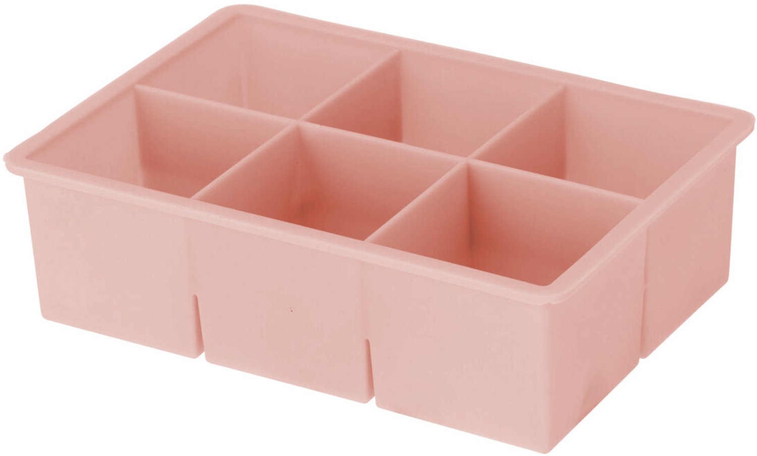 EH Excellent Houseware - IJsblokjesvorm voor 6 blokjes, 16,5 x 11,5 x 5 cm