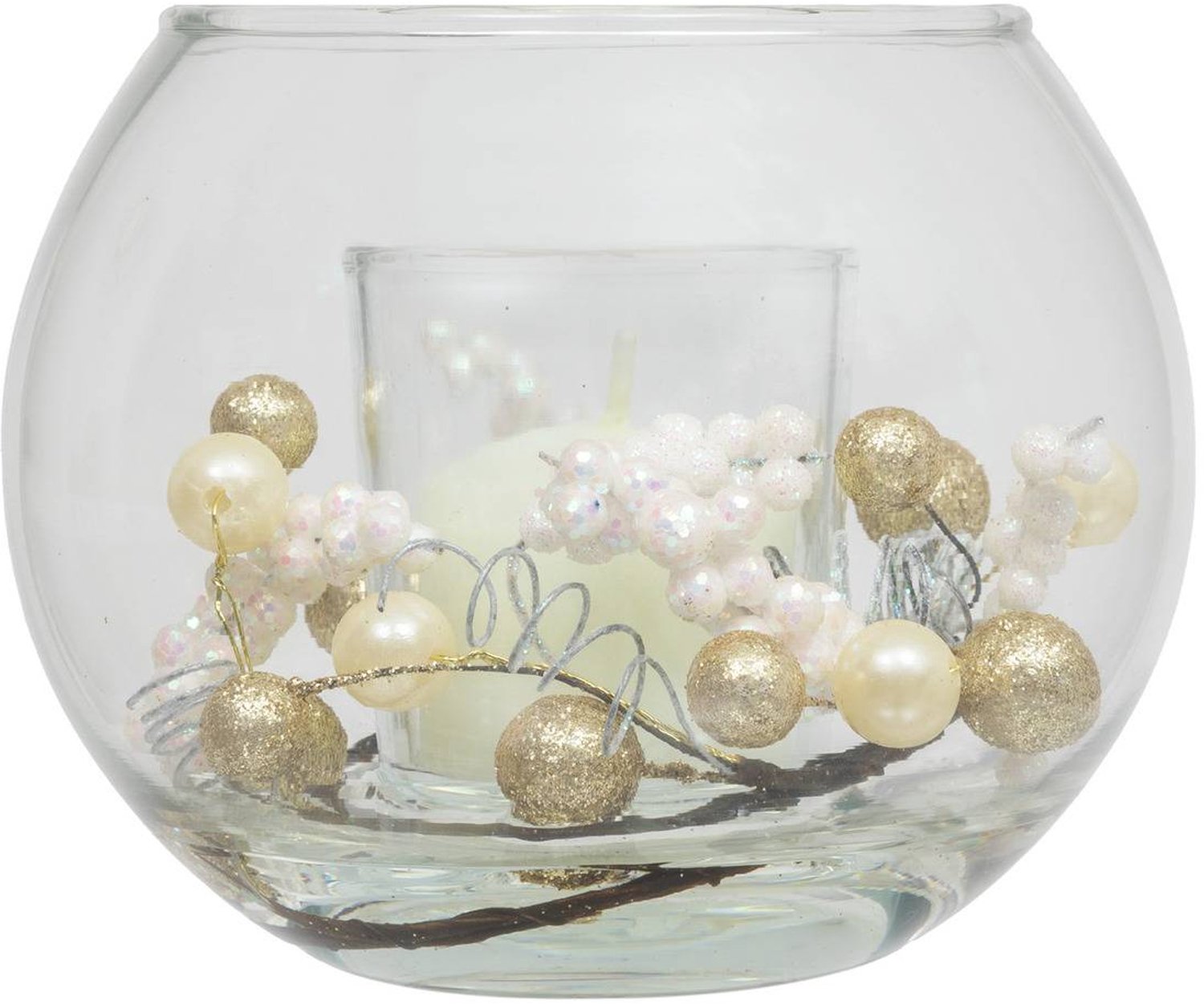 Feeric lights & Christmas Ball Candle Decorative Glass Multicolore
