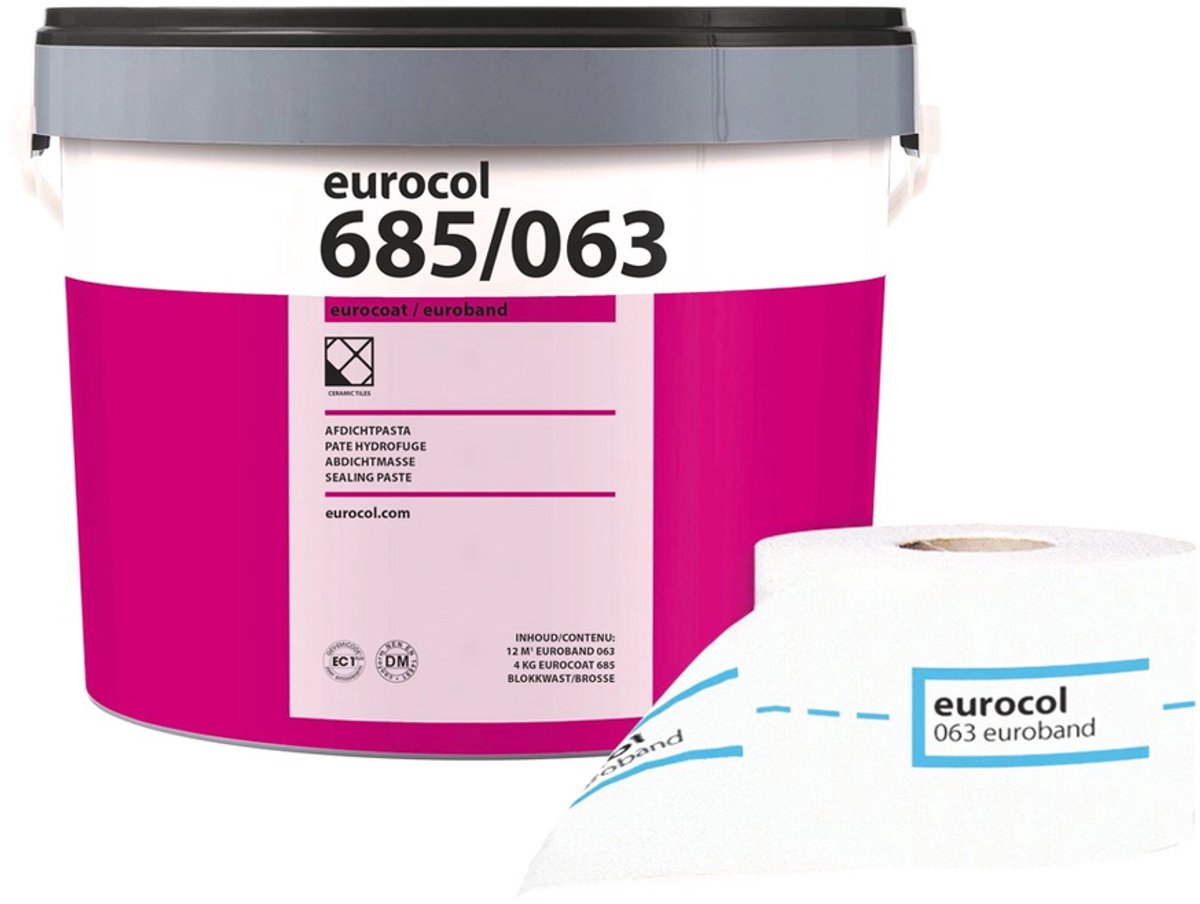 Eurocol Eurocoat a 4 kg. en 12 meter euroband