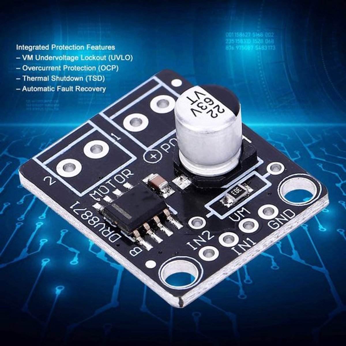 Allecto - DC Motor Driver - PWM Controle - 3.6a - Voor Printers - Industriële