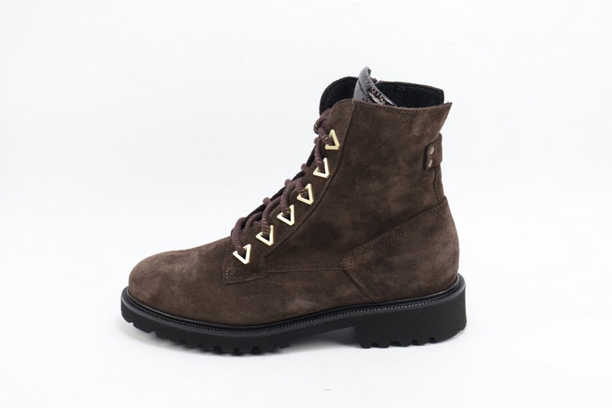 Durea - 9838 - Veterboots dames - Bruin