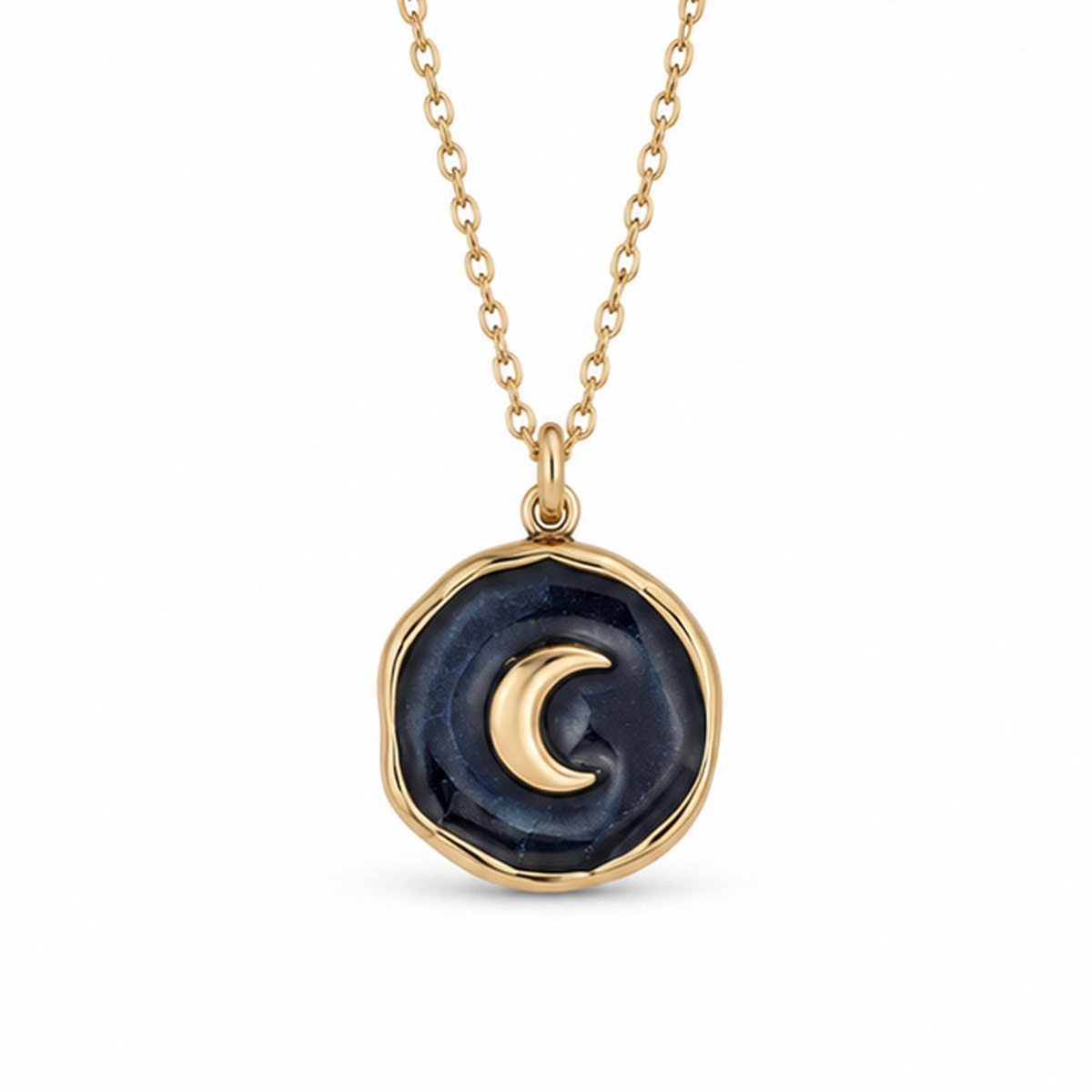 Deja Jewels - Dames ketting met hanger - Goudkleurig edelstaal