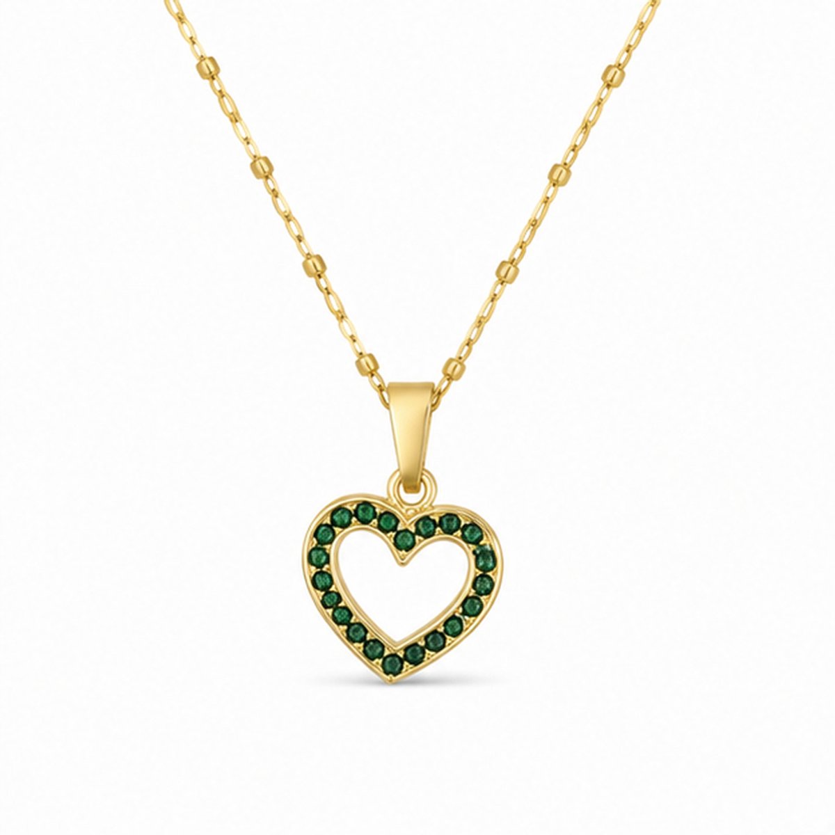 Deja Jewels - Dames ketting met hanger - Goudkleurig edelstaal
