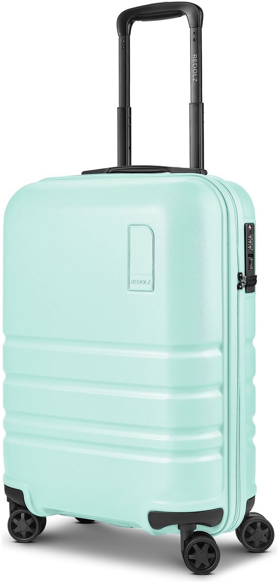 Redolz Pro ABS 4 wielen Cabinewagen 53 cm - Harde bagage - TSA slot - mint