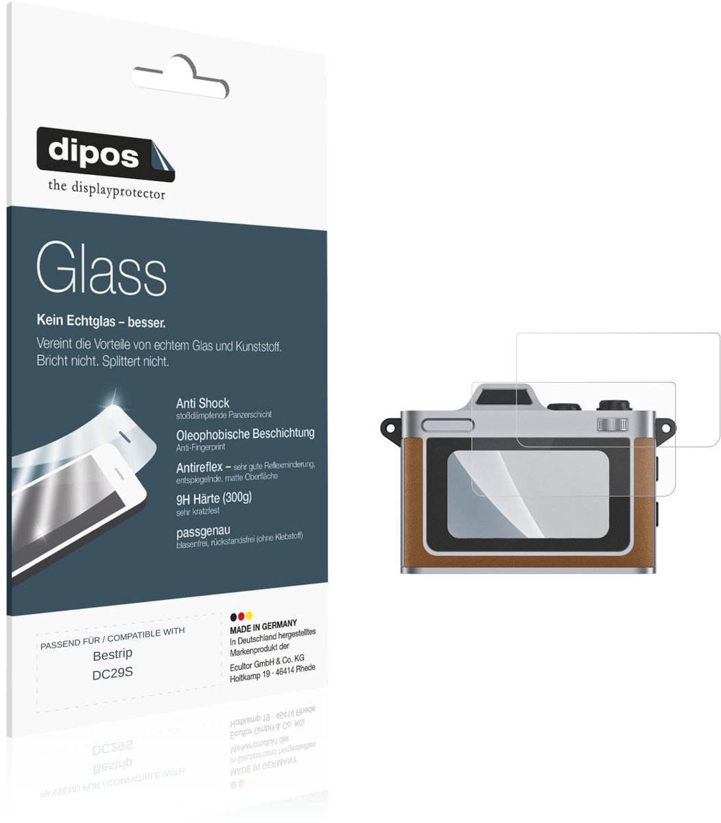 dipos – 2x Matte Pantserfolie geschikt voor Bestrip DC29S | 9H Screenprotector