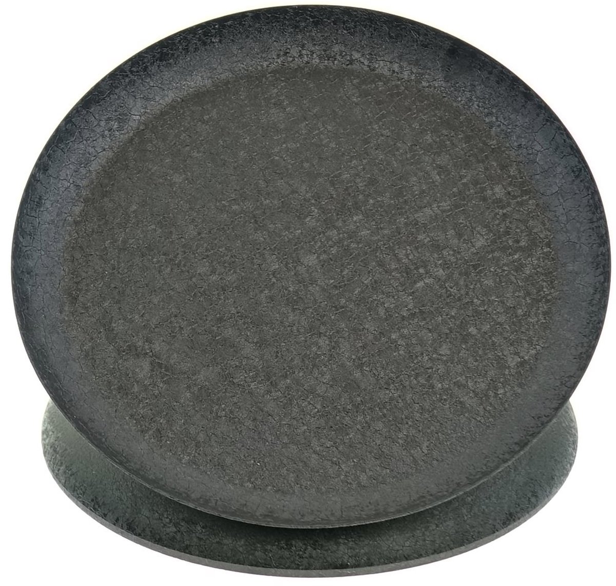 Scheulen decobord M zwart met structuur 20 cm - metaal