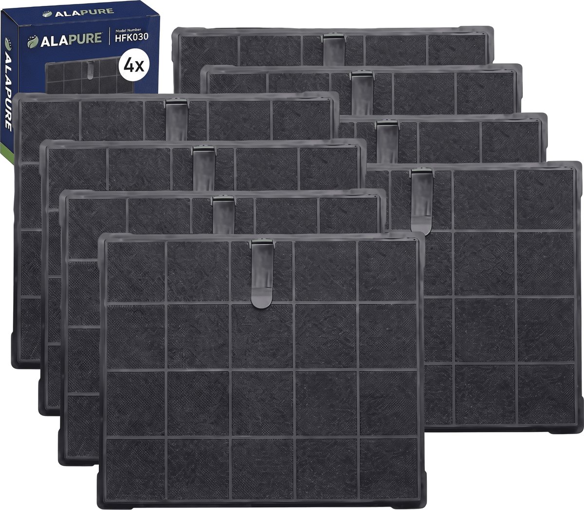 4x 030 Koolstoffilter voor AFFCAF16 / BK-2 / 1160409 / 508-900758 / 481248048198 (2-pack)