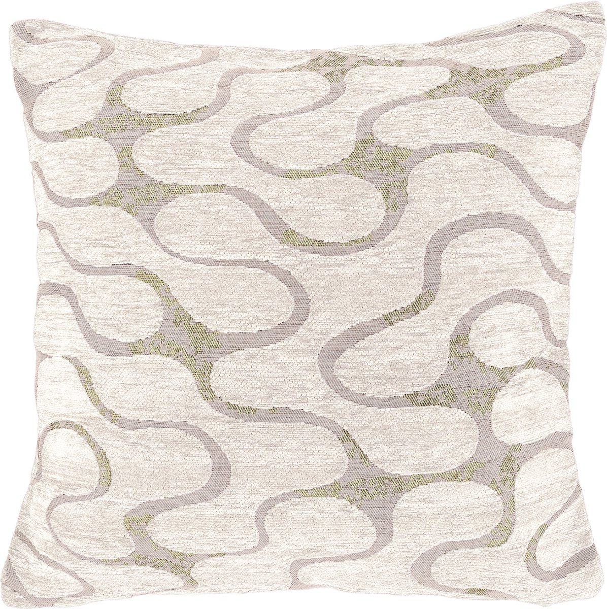 Unique Living Sierkussen Lux 45x45cm - Dove White Wit