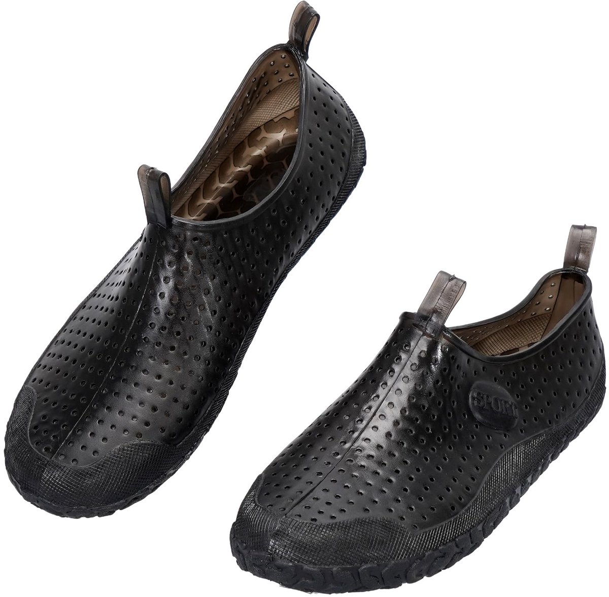 CLEIKS Zwem- en strandschoenen voor dames, blote voeten-ervaring, sneldrogend, eenkleurig, WDS255314IT, Zwart, 40 EU - ShopVlot