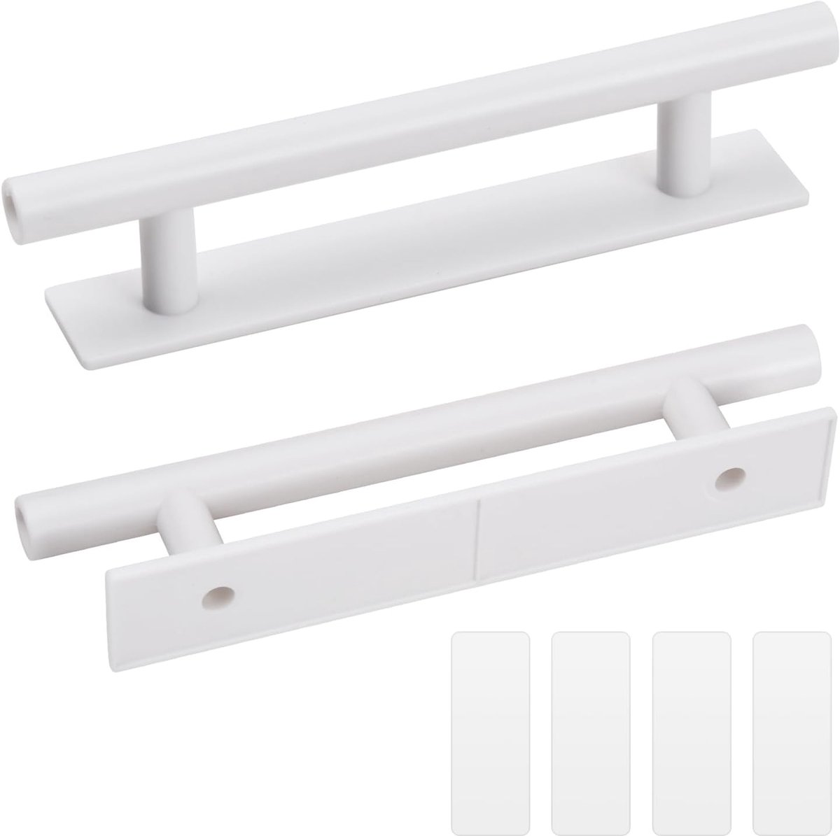 150mm Self Adhesive Furniture Handles,Kitchen Cabinet Bathroom Drawer Cupboard Door Self Adhesive Push Pull Handles - ShopVlot
