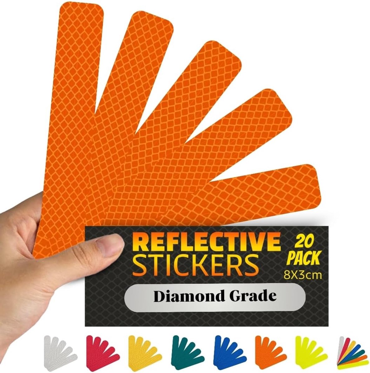 DIN67520 ECE104 reflective tire foil safety warning waterproof reflex car motorcycle helmet bicycle made with 3M - ShopVlot