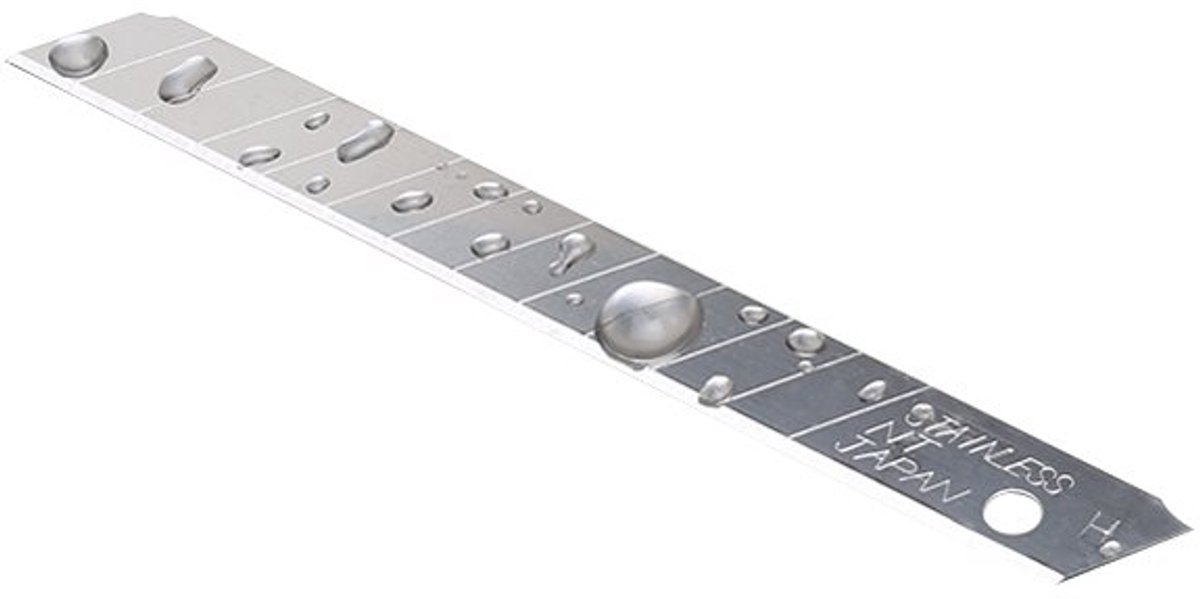 NT Cutter reservemesjes 9 mm breed, zilver, 6 stuks