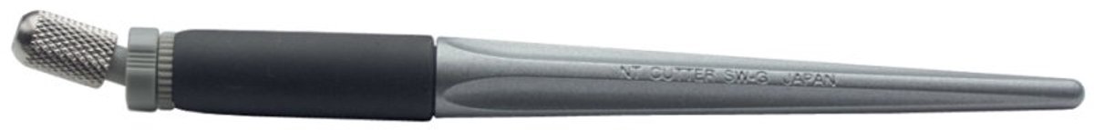 NT Cutter grafisch mes SW-600 GP, roterende meshouder, zilver/zwart