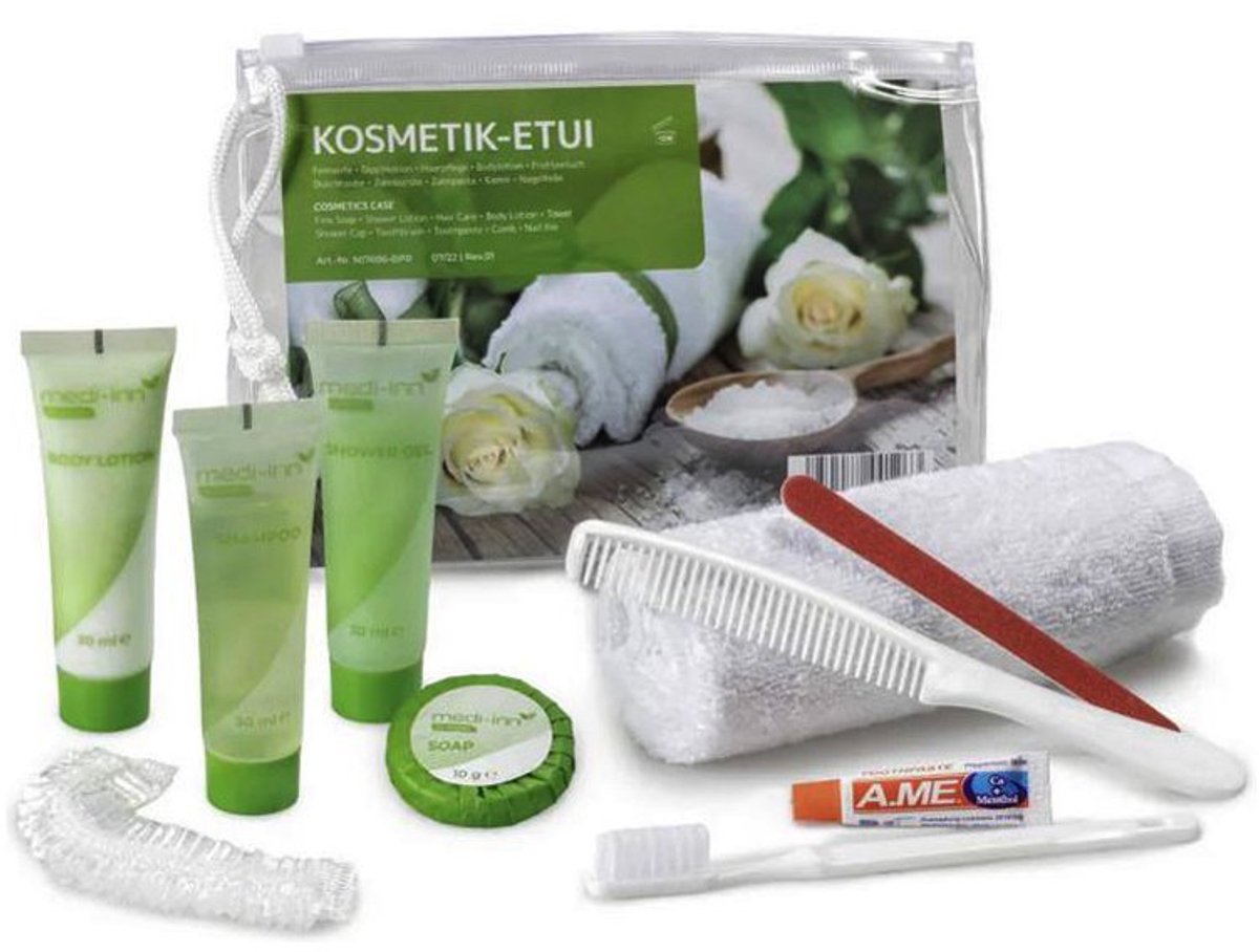 Lifemed cosmetica reisset, 10-delig, kunststof etui
