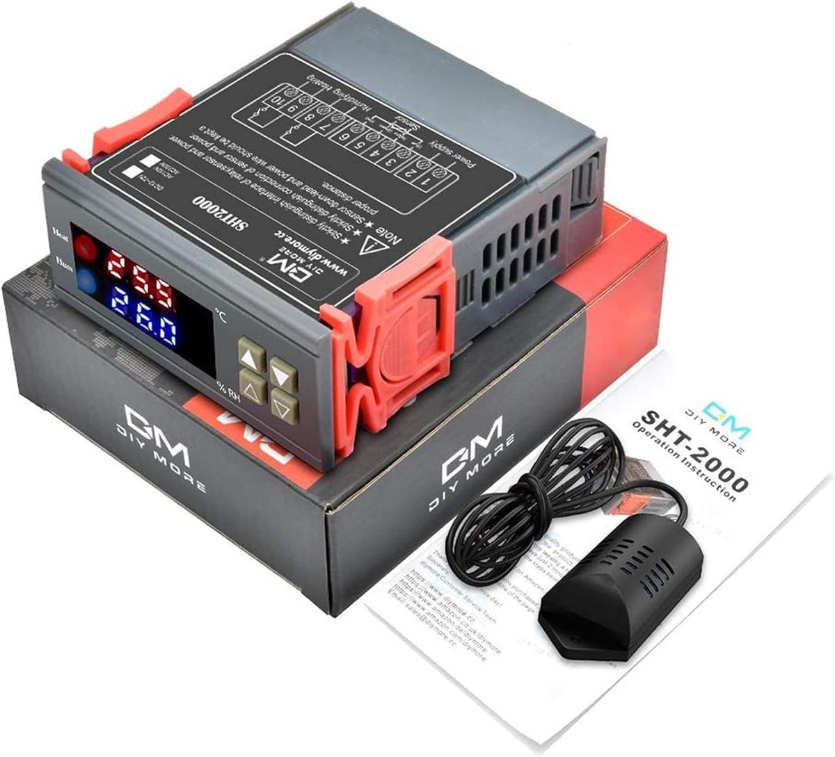 Diymore Temperature Controller with Sensor,STC1000Pro Temperature Controller AC220V,Digital Thermostat Temperature - ShopVlot
