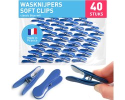 culiclean Wasknijpers Soft Clip, Voor Fijne Was, 40x, klassiek blauw-wit - ShopVlot