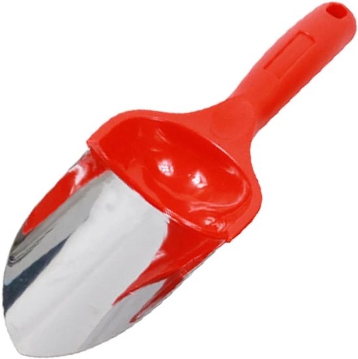 Handtroffel voor de tuin - Graafgereedschap voor planten - Bodembewerking - Ergonomisch handvat - Lengte 30 cm - Rood