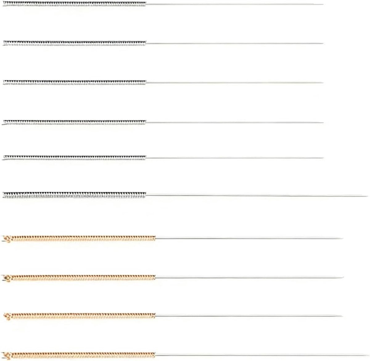Set van 10 Reinigingsnaalden voor 3D Printers, RVS Nozzles en Accessoires, 0.2-1 mm met Opbergdoos