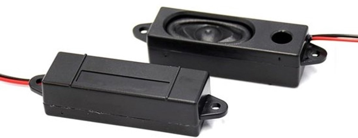 Kleine luidspreker - Audioaccessoire - Home entertainment - Stabiele installatie - 53 x 18 mm - Zwart