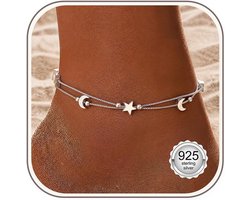 CASSIECA Anklet women's anklet silver 925 waterproof anklet silver gold - ShopVlot