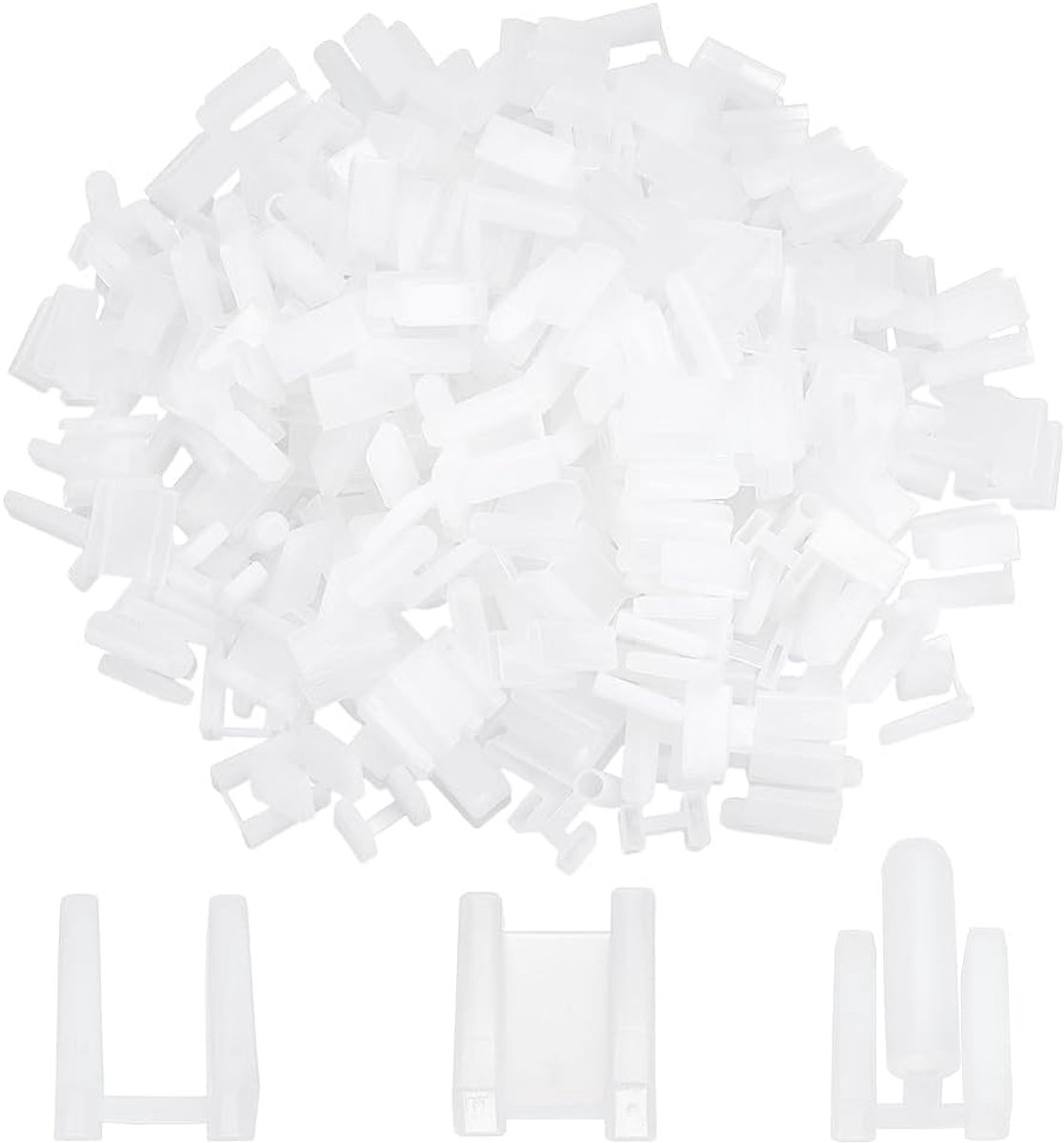 PLIGREAT 150 Pcs Plastic Plug Prong Cover Waterproof Socket Plug Protector for 2 Pin 3 Pin Plugs Indoor and Outdoor - ShopVlot
