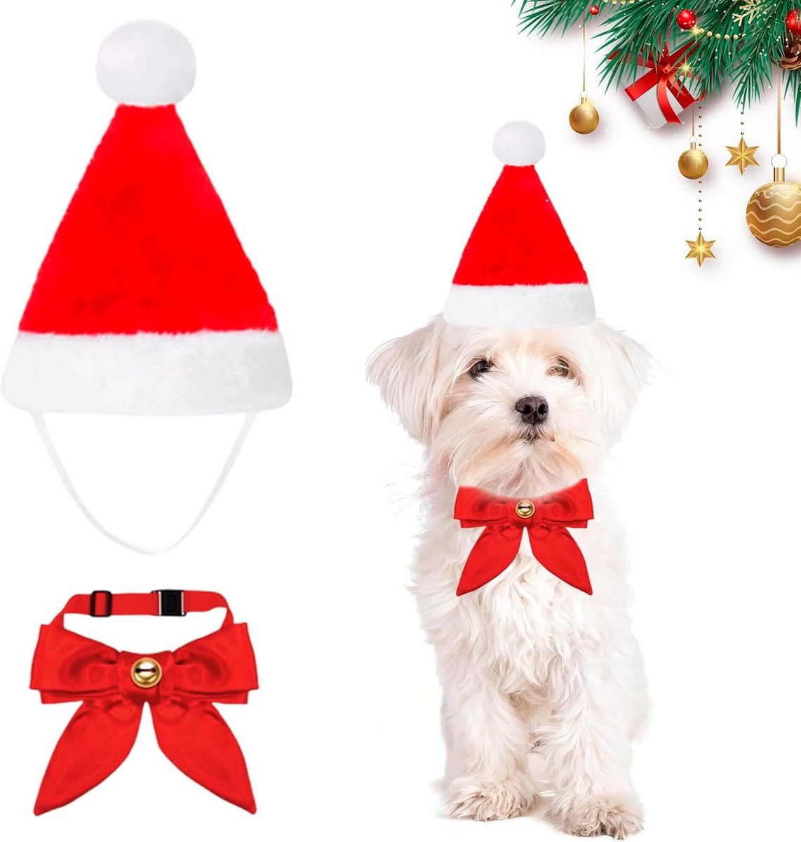 Kerst kostuum voor honden - Schattige outfits voor huisdieren, feestelijke hondenkleding en accessoires