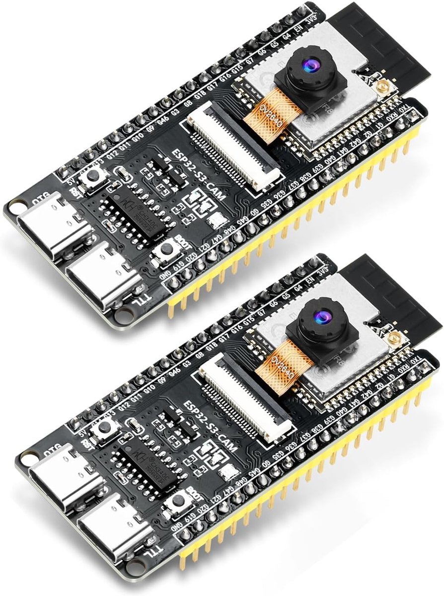 diymore 2 STKS voor ESP32 CAM Development Board, voor ESP32-S3-WROOM CAM WiFi/Bluetooth, voor ESP32-S3-N16R8 DC 5V - ShopVlot