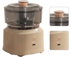 Elektrische Keukenmachine - Kleine Elektrische Hakmolen - Multifunctionele Vleeshakmachine - Voedselmolen met Efficiënte Roestvrijstalen Messen - Veilige Plastic Hakmolen voor
