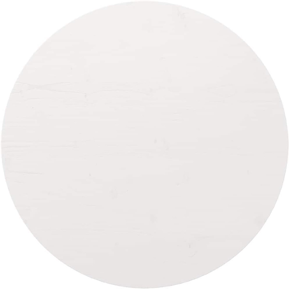 Tafelblad van massief grenenhout, wit, diameter 90 cm, voor eet- en salontafels binnenshuis, robuust en onderhoudsvriendelijk met een vochtige doek te reinigen