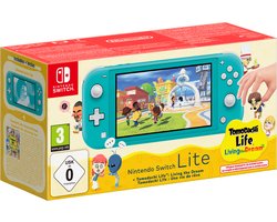Nintendo Switch Lite - Tomodachi Life Bundel - Turquoise - Code in a box - 1 Maand Nintendo Switch Online Image