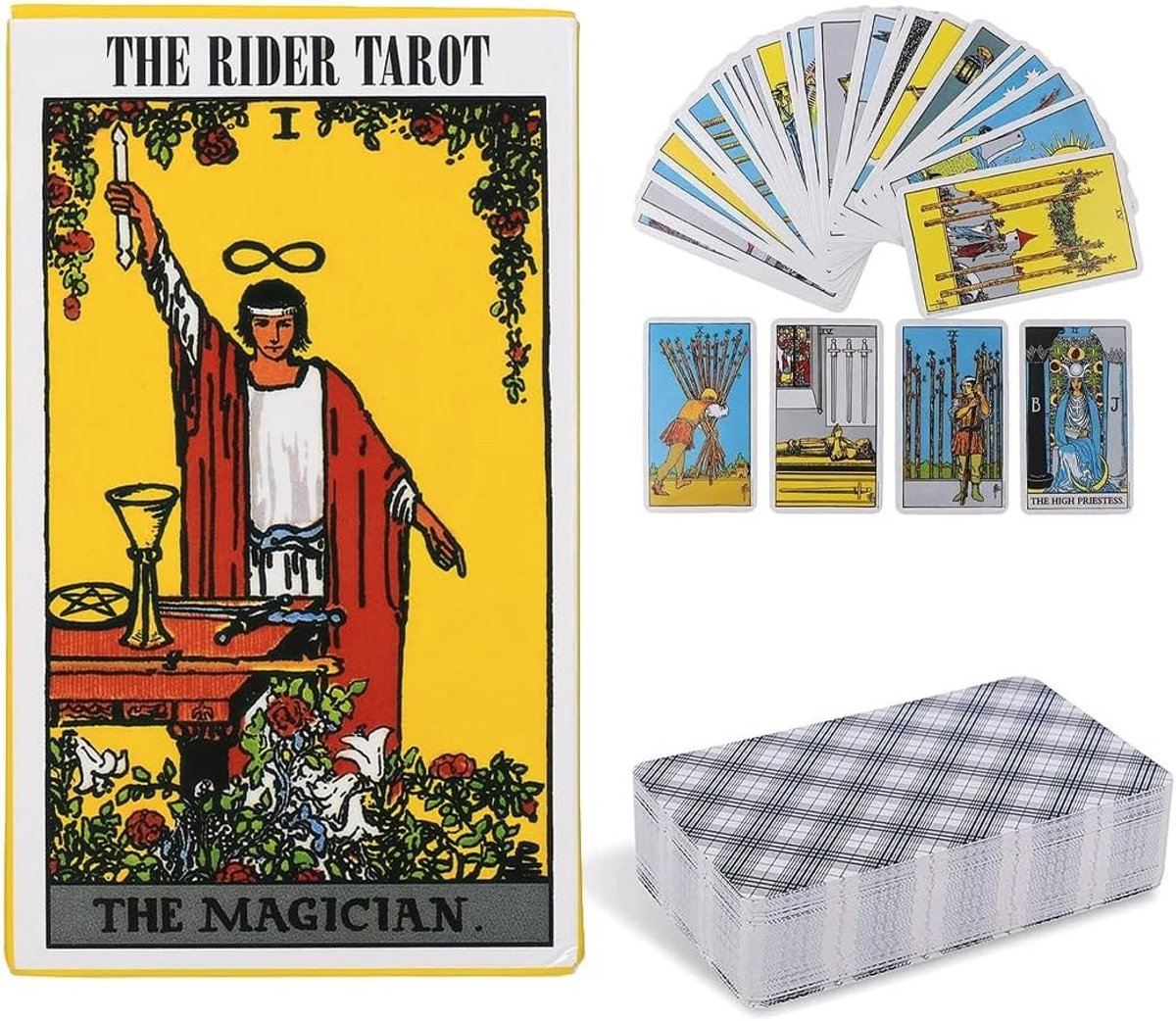 Klassieke Tarotkaarten - Zwart - Voor Tarotlezingen en Spirituele Ontwikkeling