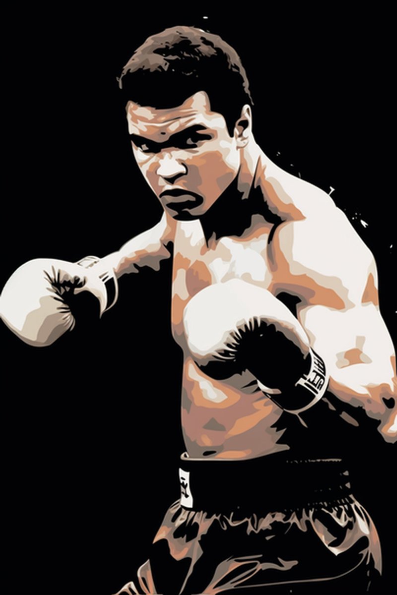 Muhammad Ali Poster - Ali Bokser - Boks - The Greatest - Muhammad Ali Portret - posters - formaat 70x100cm - L439
