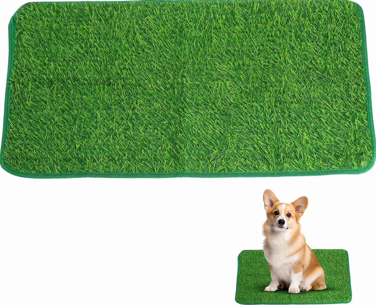Dieren Toilet Kunstgrasmat 46x70cm - Antislip & Hygiënisch
