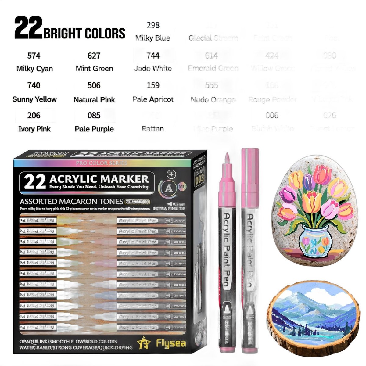 Currero Aquamarkers - Twinmarkers - Brushpennen - Stiften - Markeerstiften Op Waterbasis - Dual Tip - Tekenen En Kleuren - Mix
