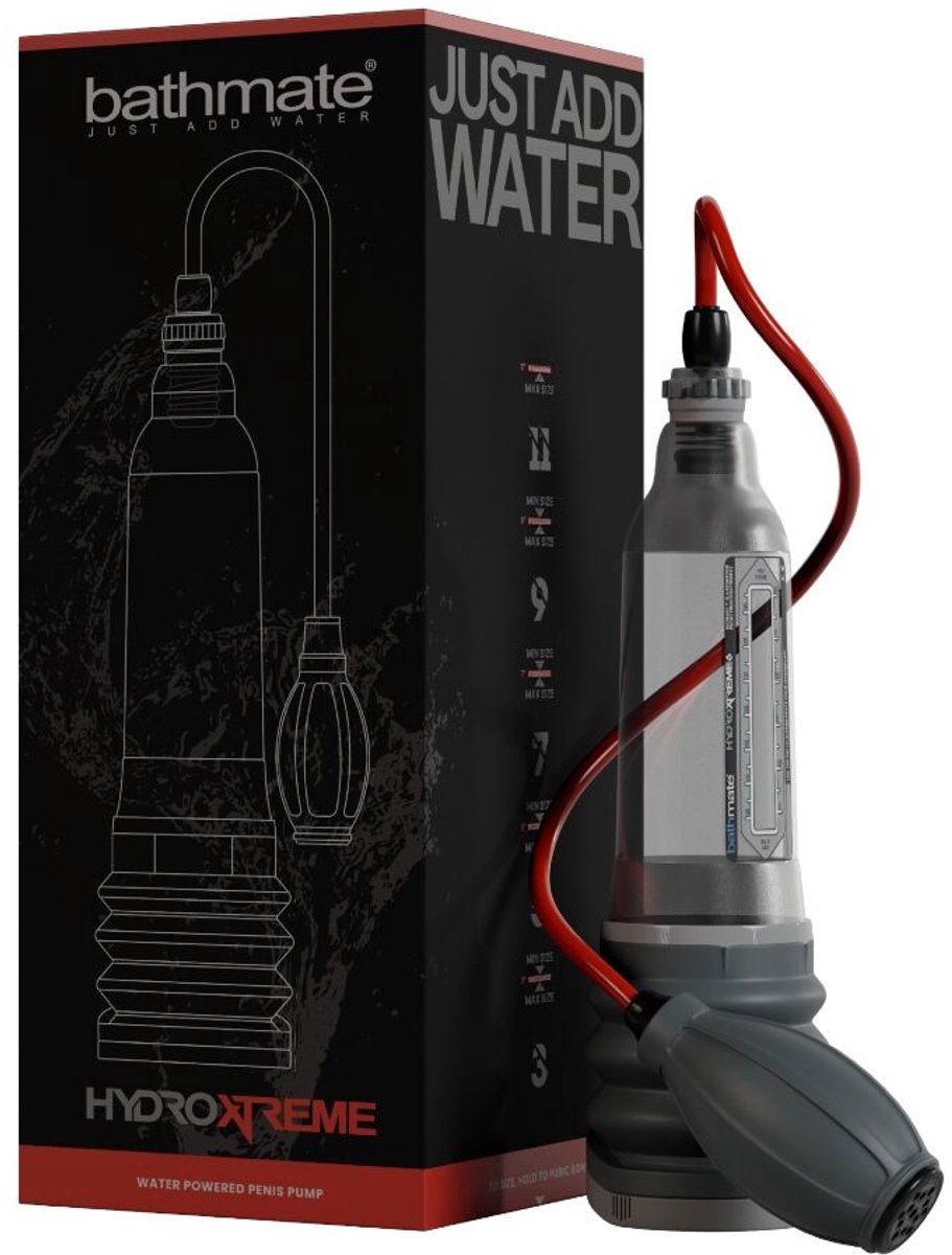 Bathmate - HydroXtreme6 Water Penis Pomp - Transparant