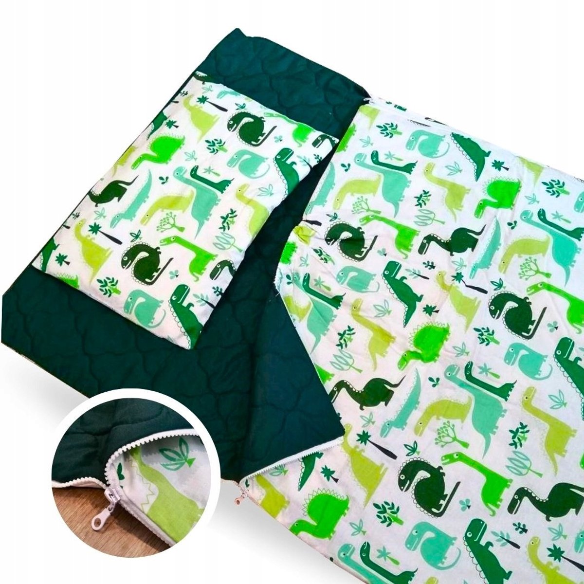 Dinosaurus Slaapzak Set 60x120cm + 30x50cm voor Kinderdagverblijf