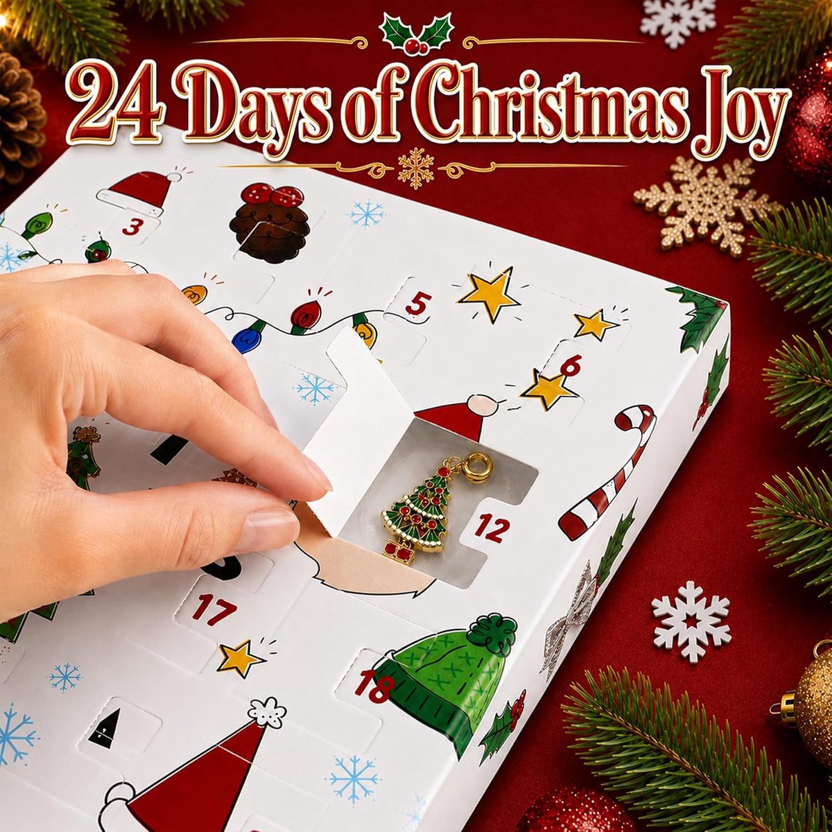 2026 Kerstkalender - Adventskalender - Kalender 2026 - Blind Boxes - Versieren - Armbanden - Kerst Countdown - DIY Kit Armband Sieraden Creëer Sieradencreaties - Meisjes Kerstcadeau – foto 7