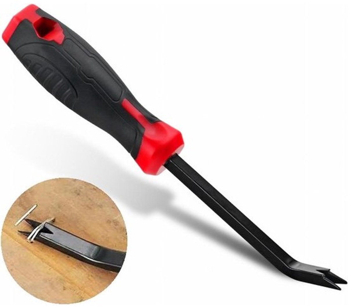 Nietverwijderaar Heavy Duty - Nietjes trekker lifter - Meubels Repareren - Ergonomisch PP Handvat - 19 cm - null
