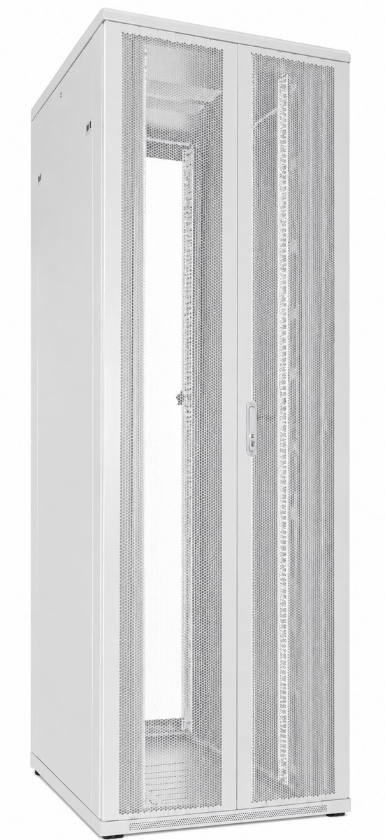 DSIT 47U witte serverkast met dubbele geperforeerde voor- en achterdeuren 800x1000x2200mm (BxDxH) - serverbehuizing - serverrack - 19 inch