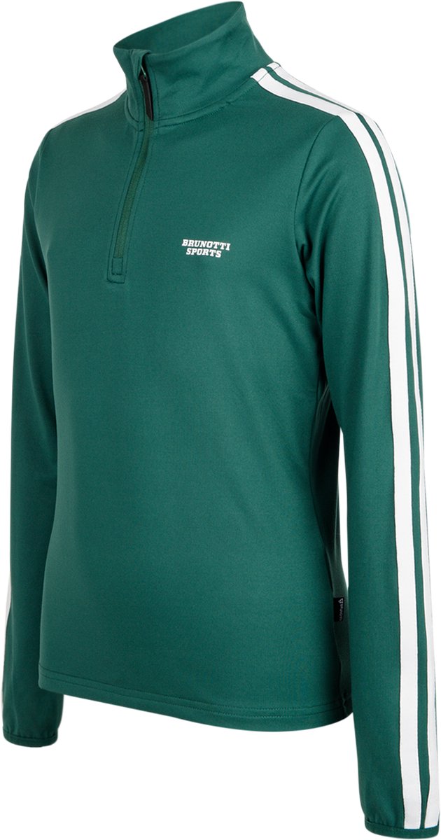 Brunotti Rodiany Snow Fleece Meisjes Hunter Fleece Vest Wintersport Kleding Slim Fit Basis laag 176 Groen