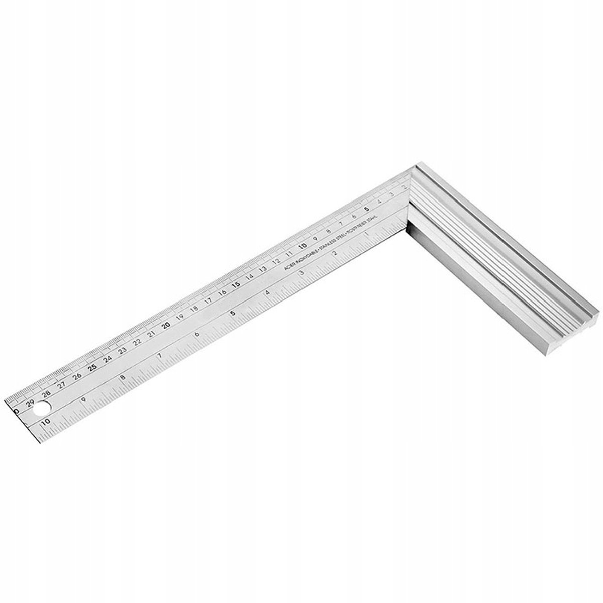 Tolsen Aluminium-Staal Winkelhaak 300mm - Precisie Meetinstrument