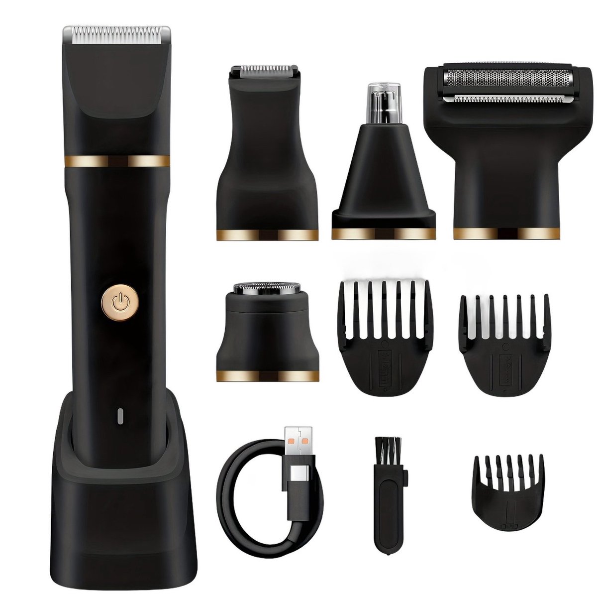 Currero Foil Shaver - Scheerapparaat Mannen - Hoofd Scheerapparaat - Head Shaver - Tondeuse met Trimmer - Lichaam en Baard - Oplaadbaar