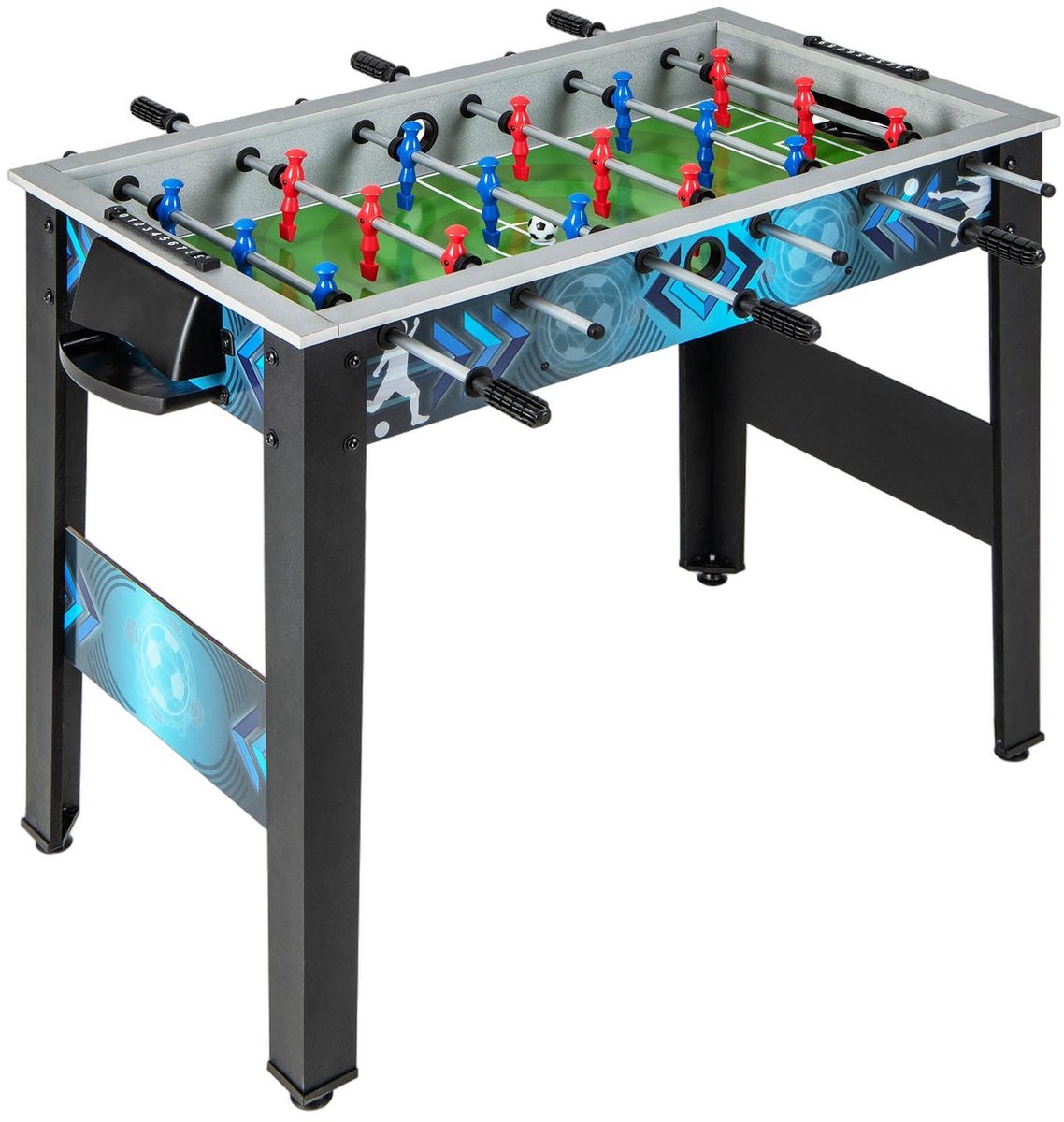 Currero Voetbalspel - Tafelvoetbal - Tafelvoetbalspel - Mini Voetbaltafel - Gezelschapsspel - Binnen en Buiten - Kinderen en Volwassenen - Zwart