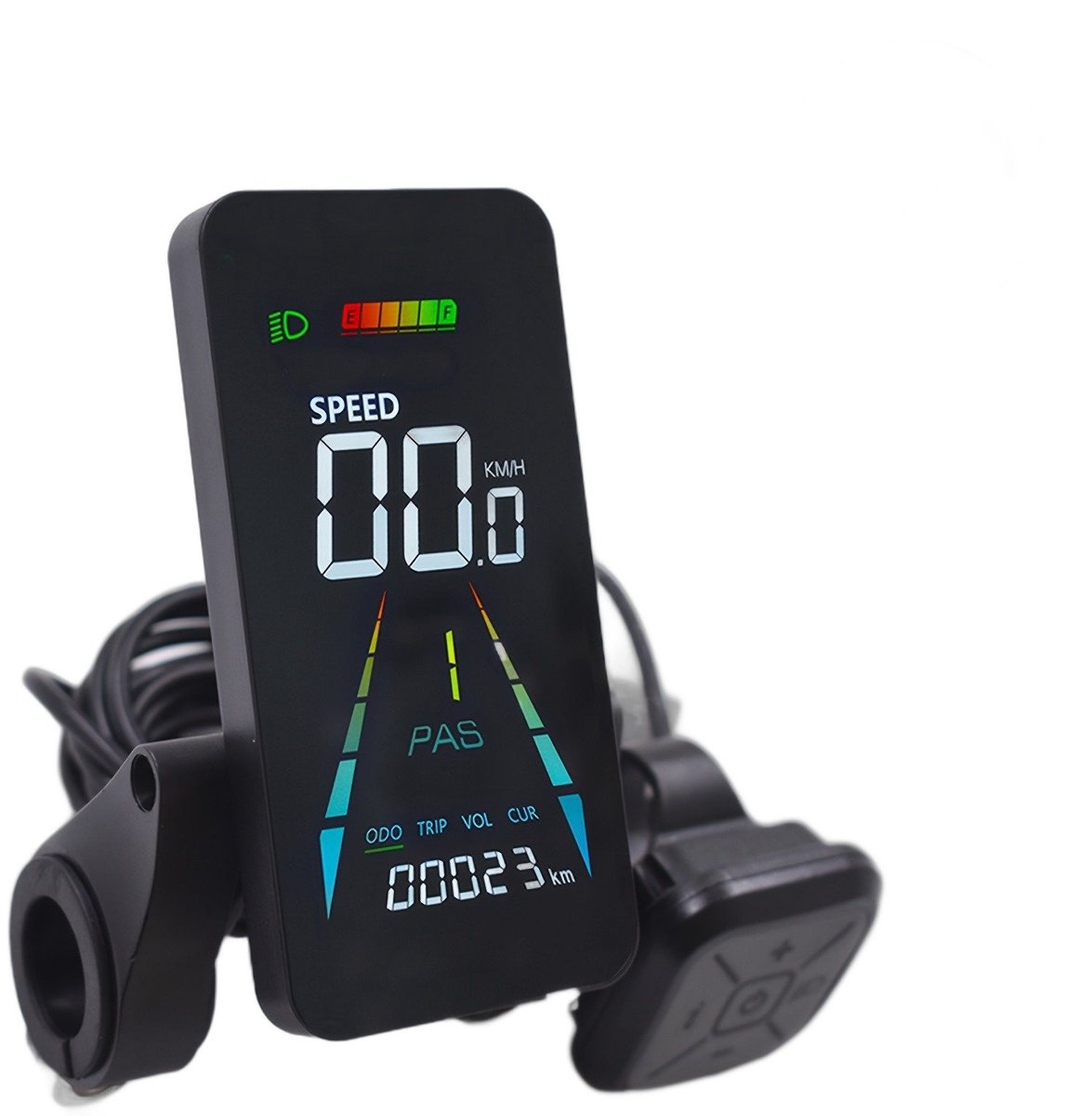 Currero Fatbike Scherm - LCD Display - Schermpje - E-Bike Accessoires - Elektrische Fiets - Dashboard - Snelheidsmeter - Kinderen & Volwassenen