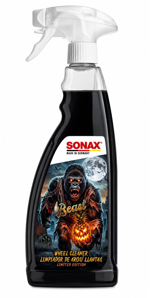 SONAX Halloween BEAST Velgenreiniger Spray 750ml - Limited Edition